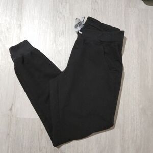 FIGS Black Zamora Jogger Scrub Pants, SIZE S
